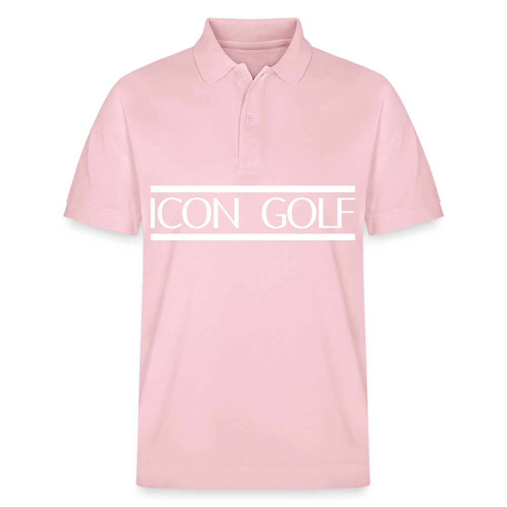 H ICON GOLF Center Logo Poloshirt - cotton pink