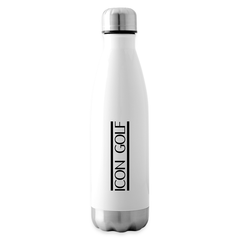 ICON GOLF Isolierte Edelstahl Trinkflasche - white