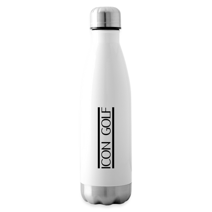 ICON GOLF Isolierte Edelstahl Trinkflasche - white