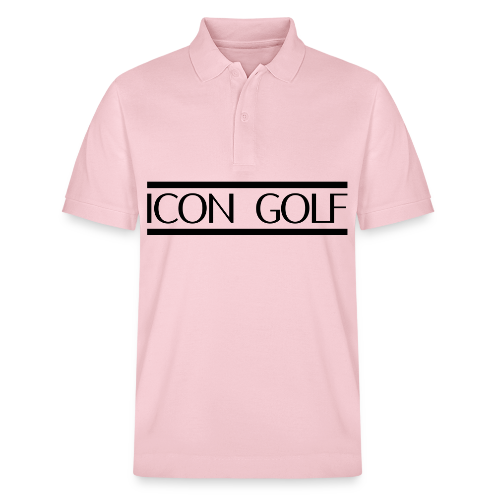 H ICON GOLF Center Logo Poloshirt - cotton pink