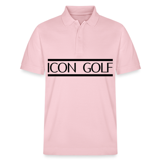 H ICON GOLF Center Logo Poloshirt - cotton pink