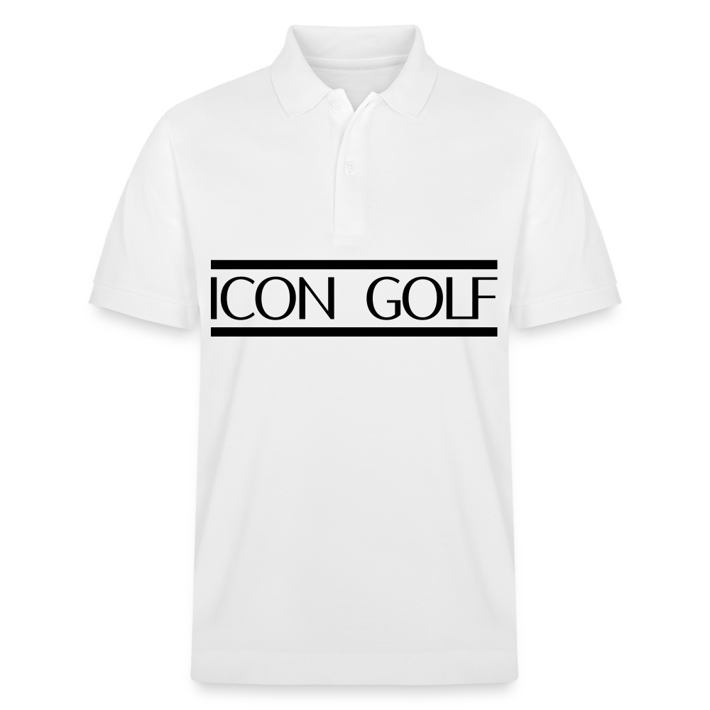 H ICON GOLF Center Logo Poloshirt - white