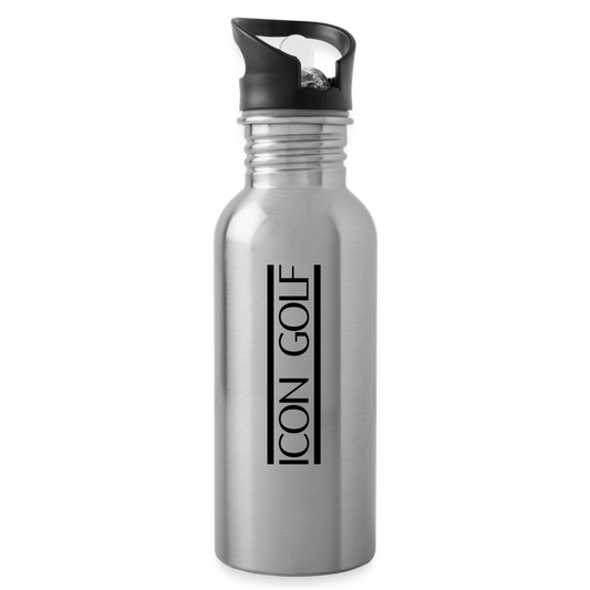 ICON GOLF Edelstahl Trinkflasche - silver