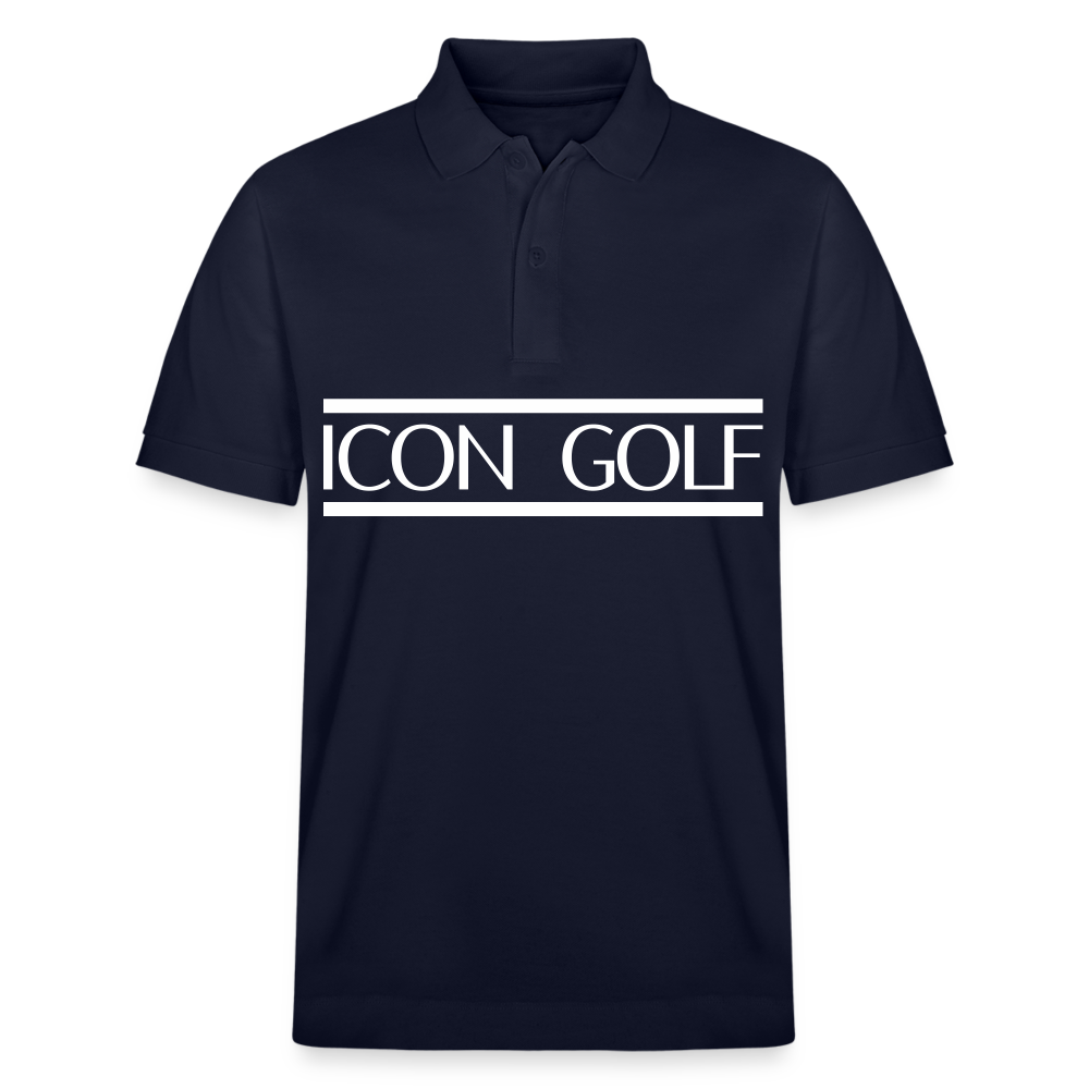 H ICON GOLF Center Logo Poloshirt - navy