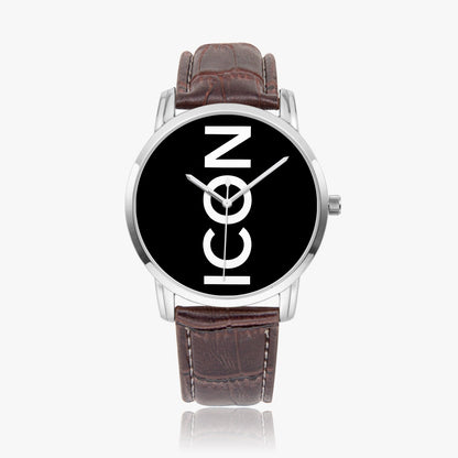 ICON Plain Black Uhr