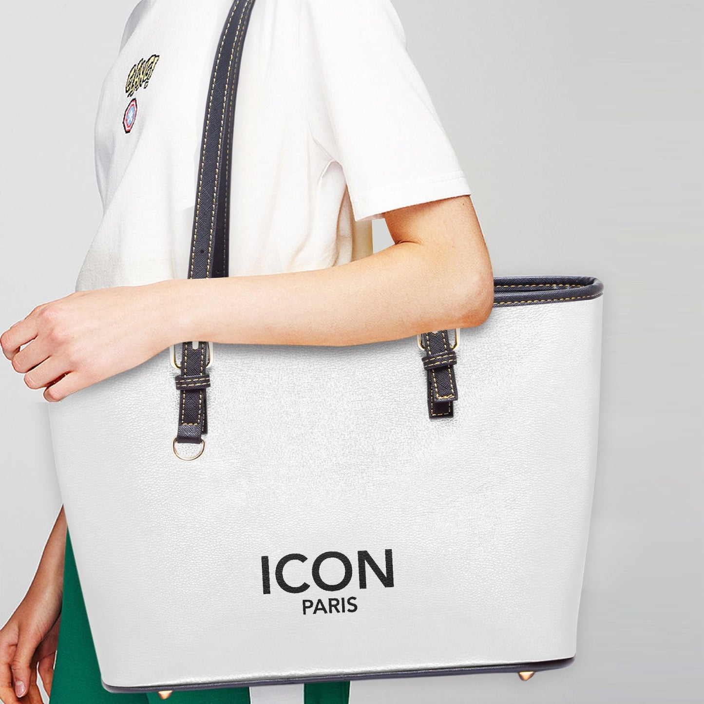 ICON Paris Leder Tote Bag groß