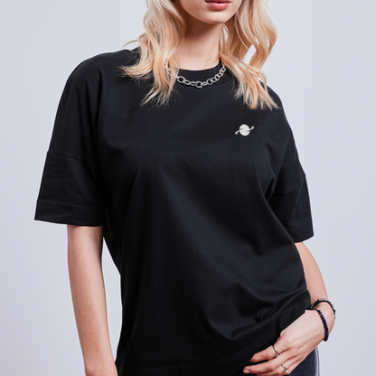 Damen Organic Oversized T-Shirt - black