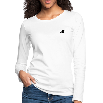 Damen Premium Langarmshirt - white