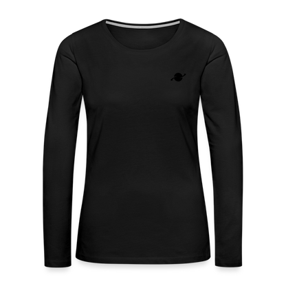 Damen Premium Langarmshirt - black