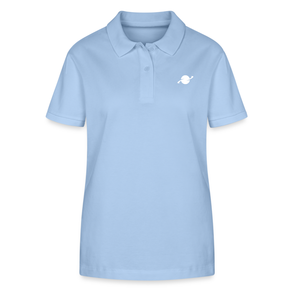 Damen Organic Piqué Poloshirt - sky blue