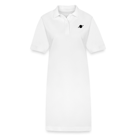 Damen Organic Piqué Polo Dress - white