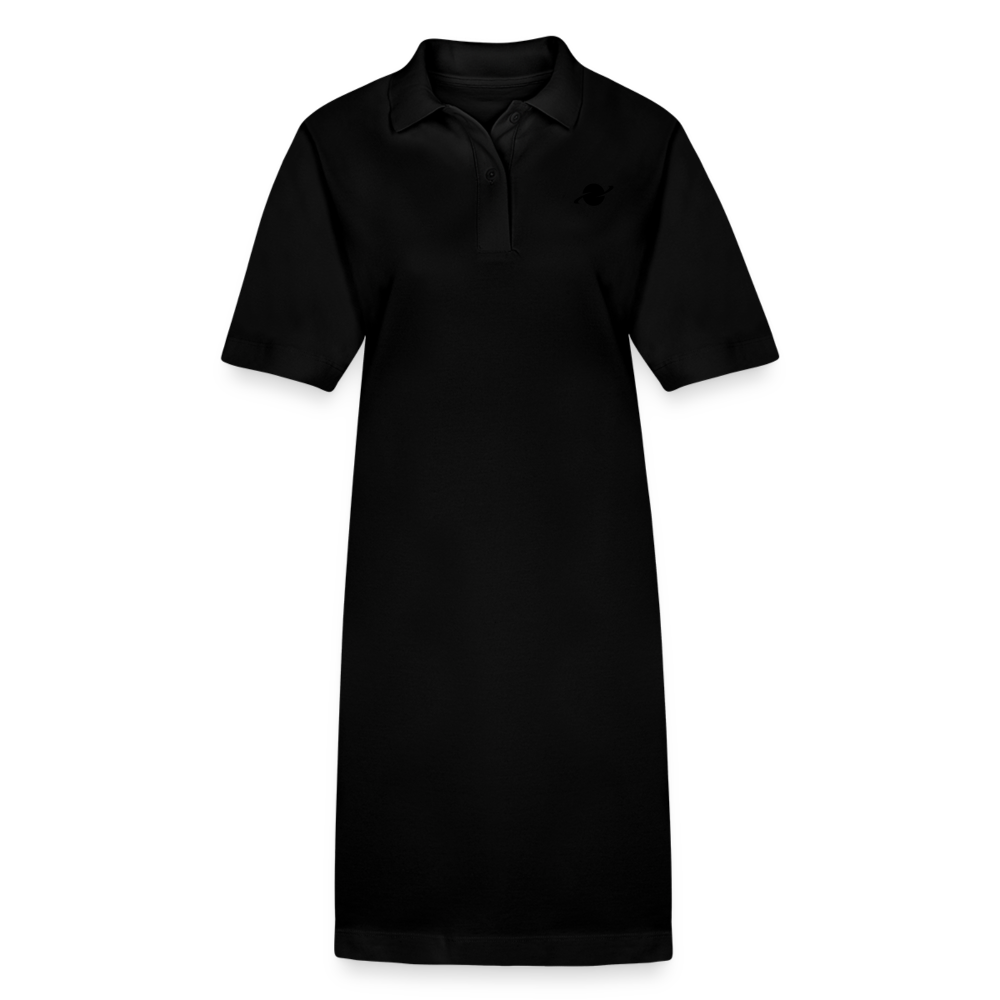 Damen Organic Piqué Polo Dress - black