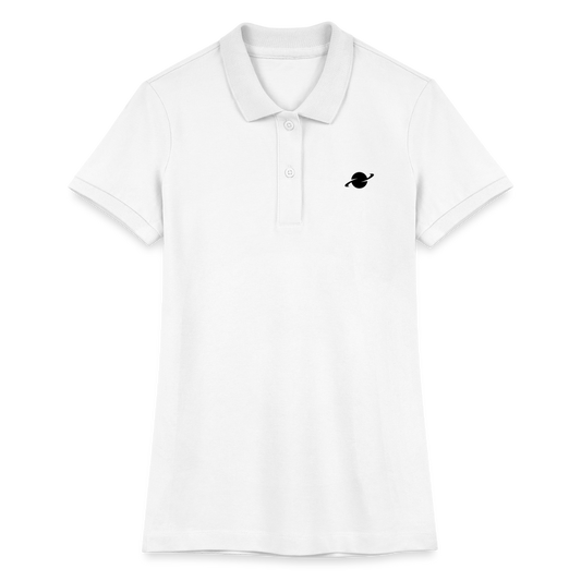 Damen Organic Piqué Poloshirt - white