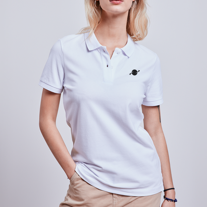 Damen Organic Piqué Poloshirt - white