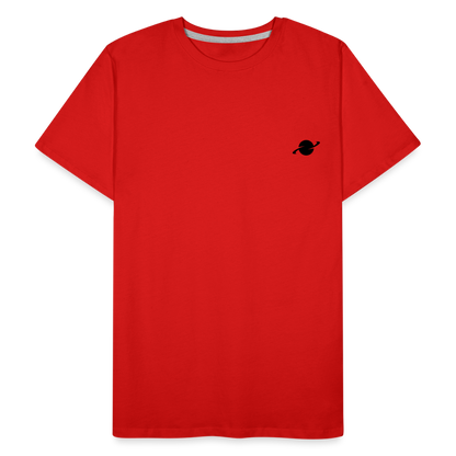 Herren Organic Basic T-Shirt - red