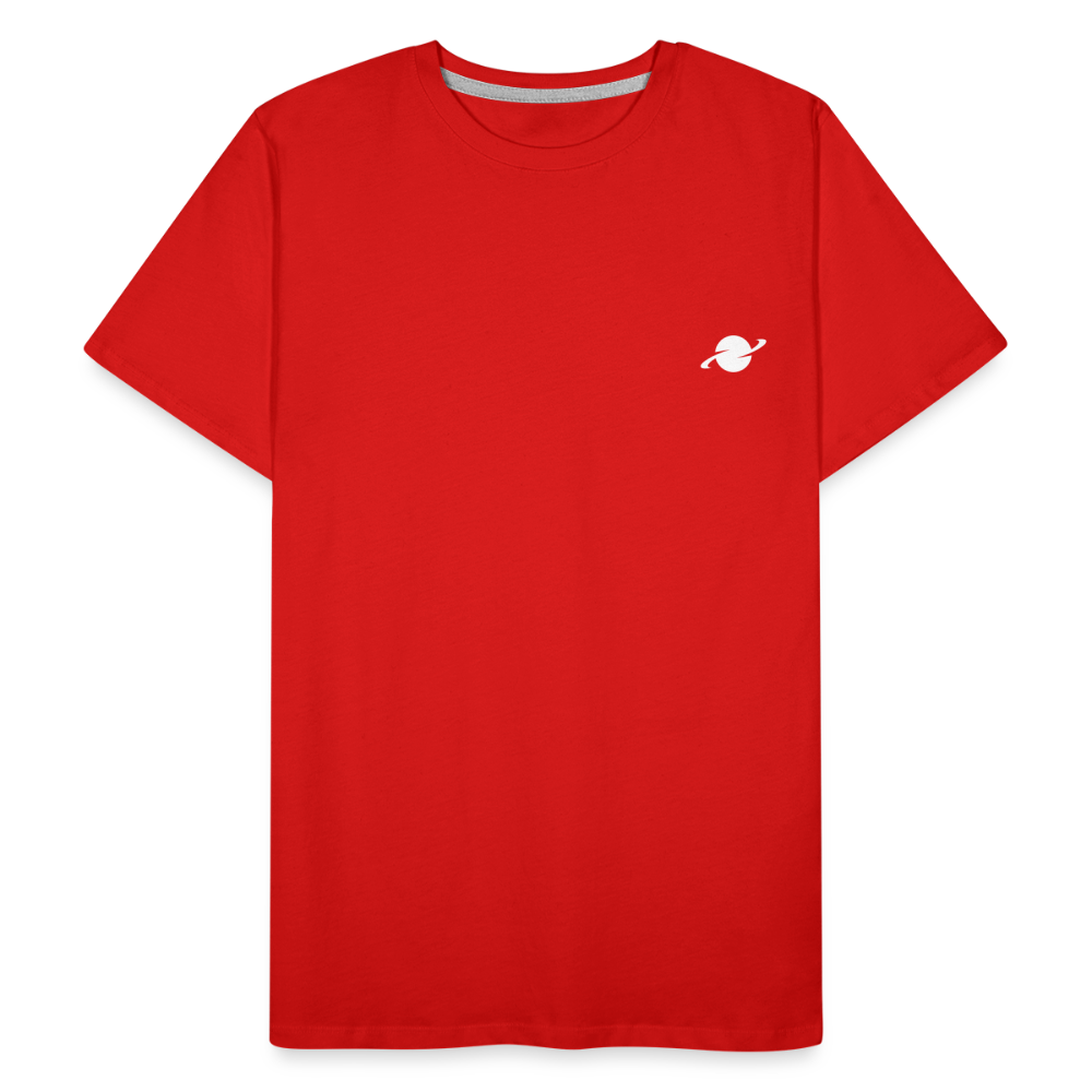 Herren Organic Basic T-Shirt - red