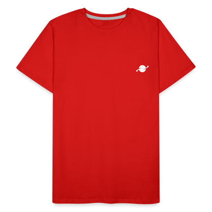 Herren Organic Basic T-Shirt - red