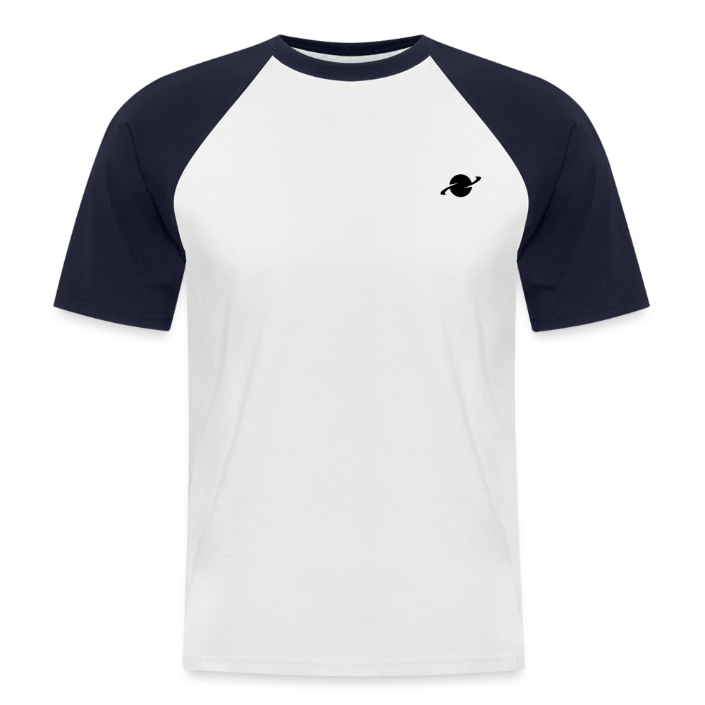 Herren Baseball T-Shirt - white/navy