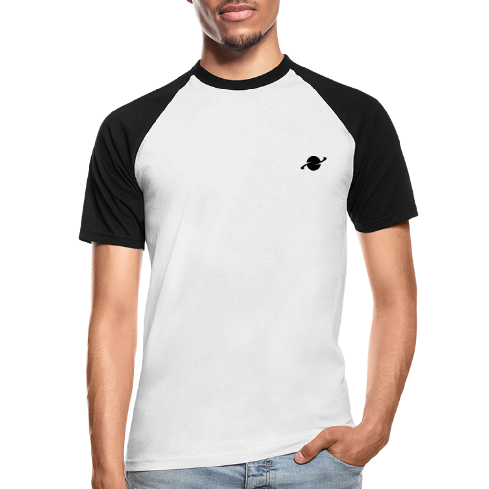 Herren Baseball T-Shirt - white/black