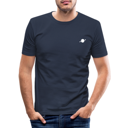 Herren Basic Slim Fit T-Shirt - navy