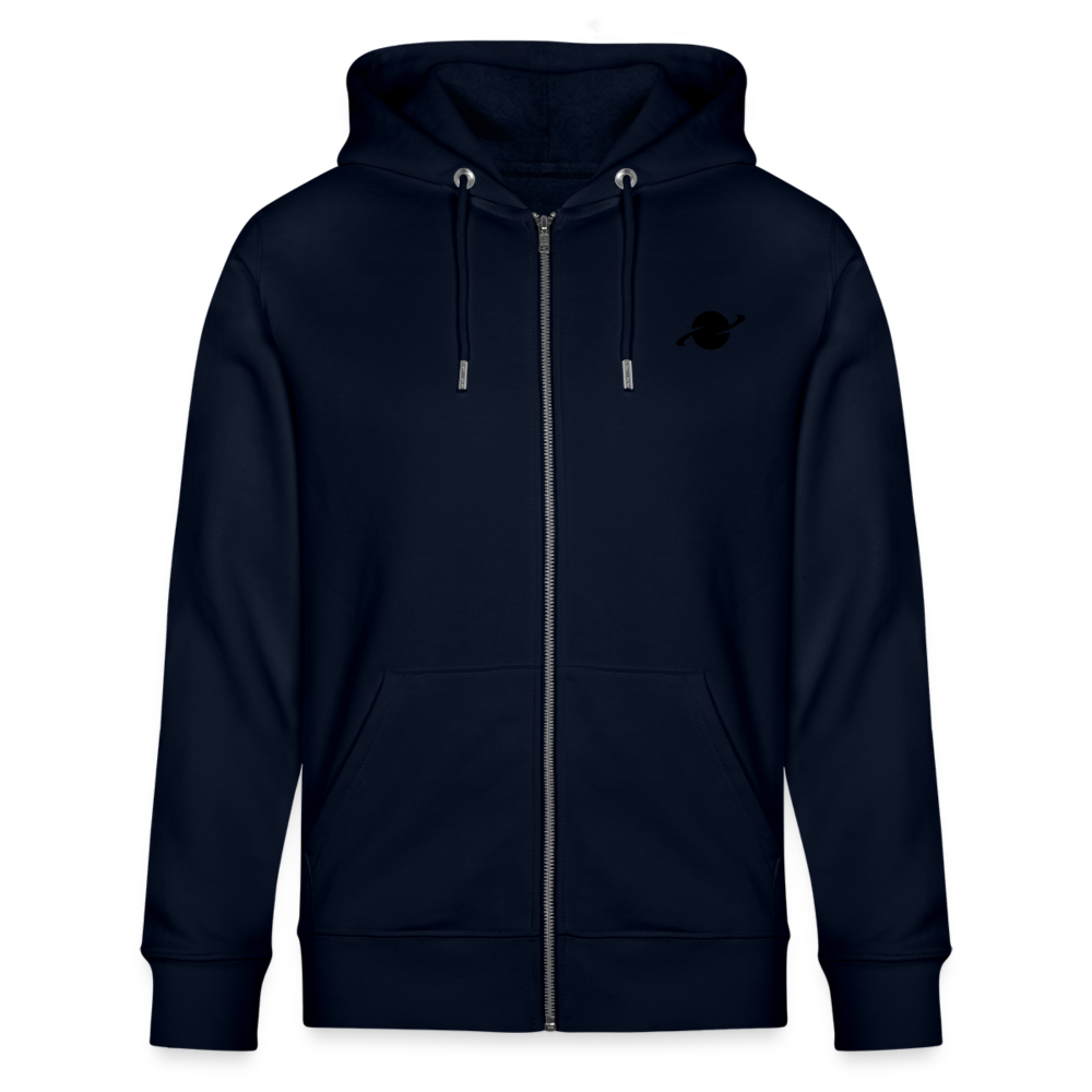 Herren Organic Relaxed Zip-Hoodie - navy