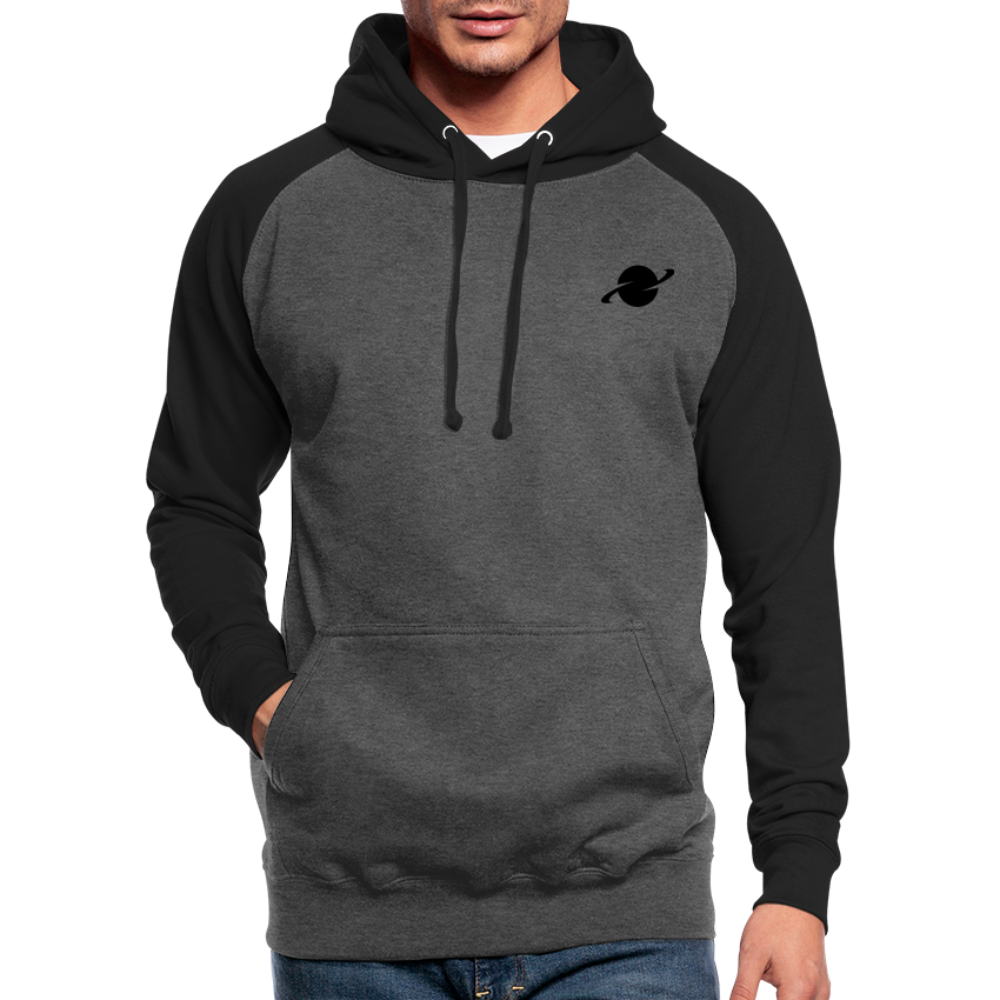 Herren Relaxed Baseball Hoodie - graphite/black