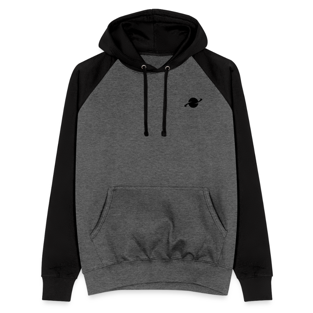 Herren Relaxed Baseball Hoodie - graphite/black