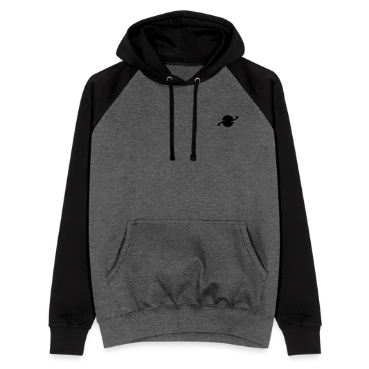 Herren Relaxed Baseball Hoodie - graphite/black