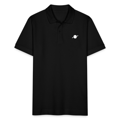 Herren Organic Piqué Poloshirt - black