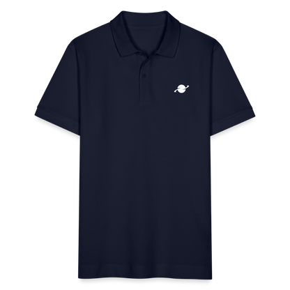 Herren Organic Piqué Poloshirt - navy