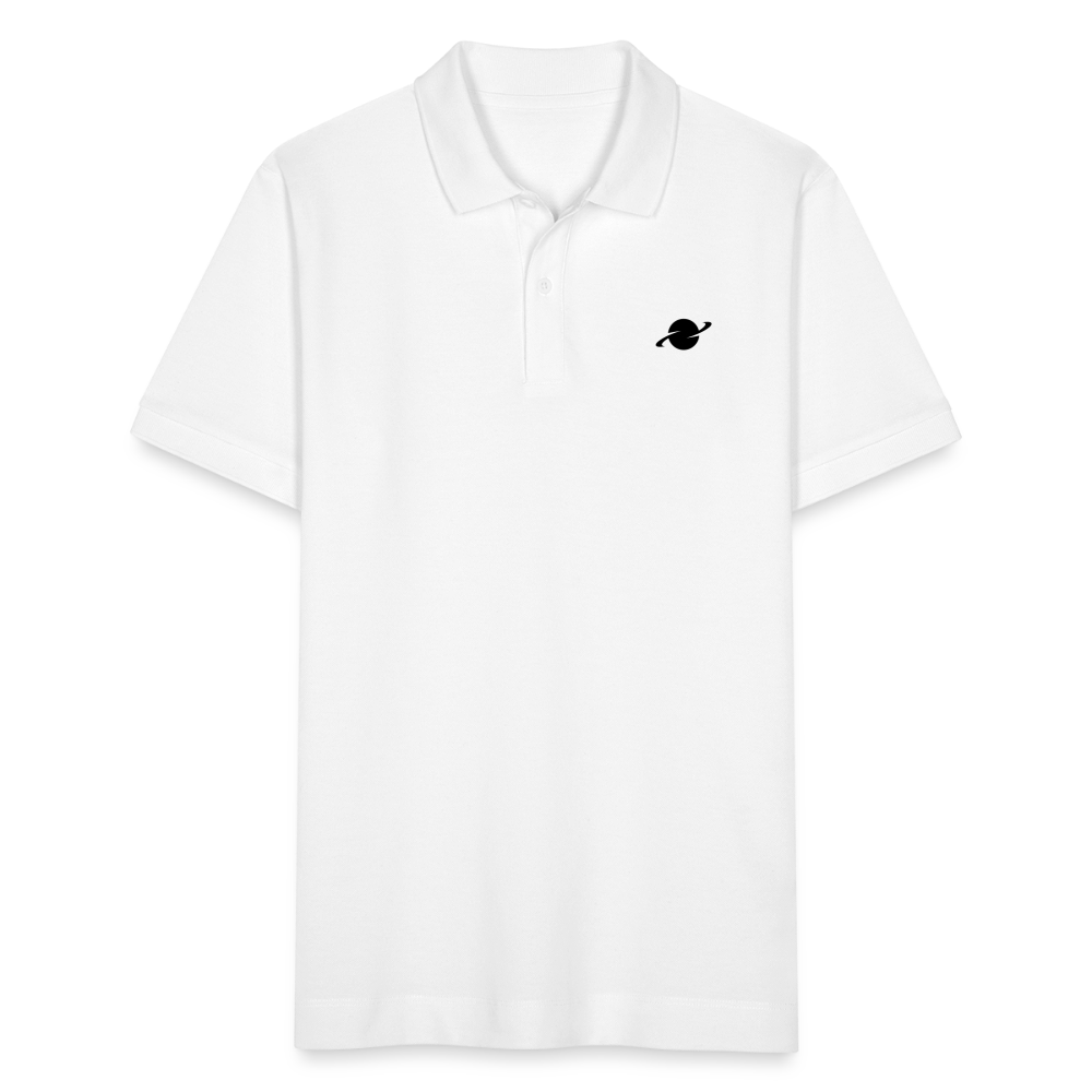 Herren Organic Piqué Poloshirt - white