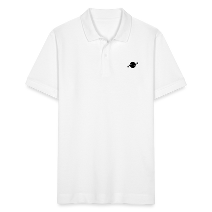 Herren Organic Piqué Poloshirt - white