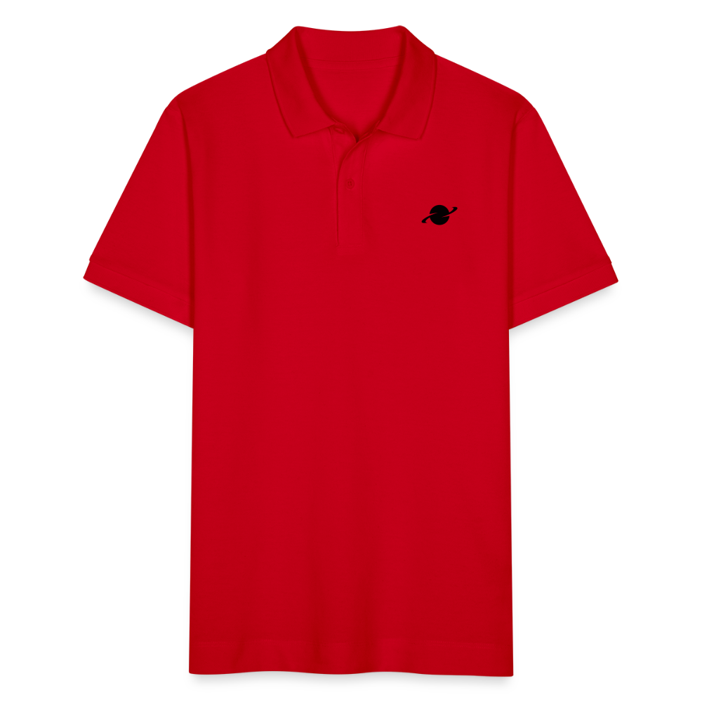 Herren Organic Piqué Poloshirt - red