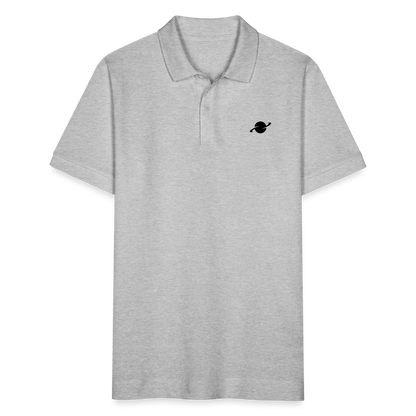 Herren Organic Piqué Poloshirt - heather grey