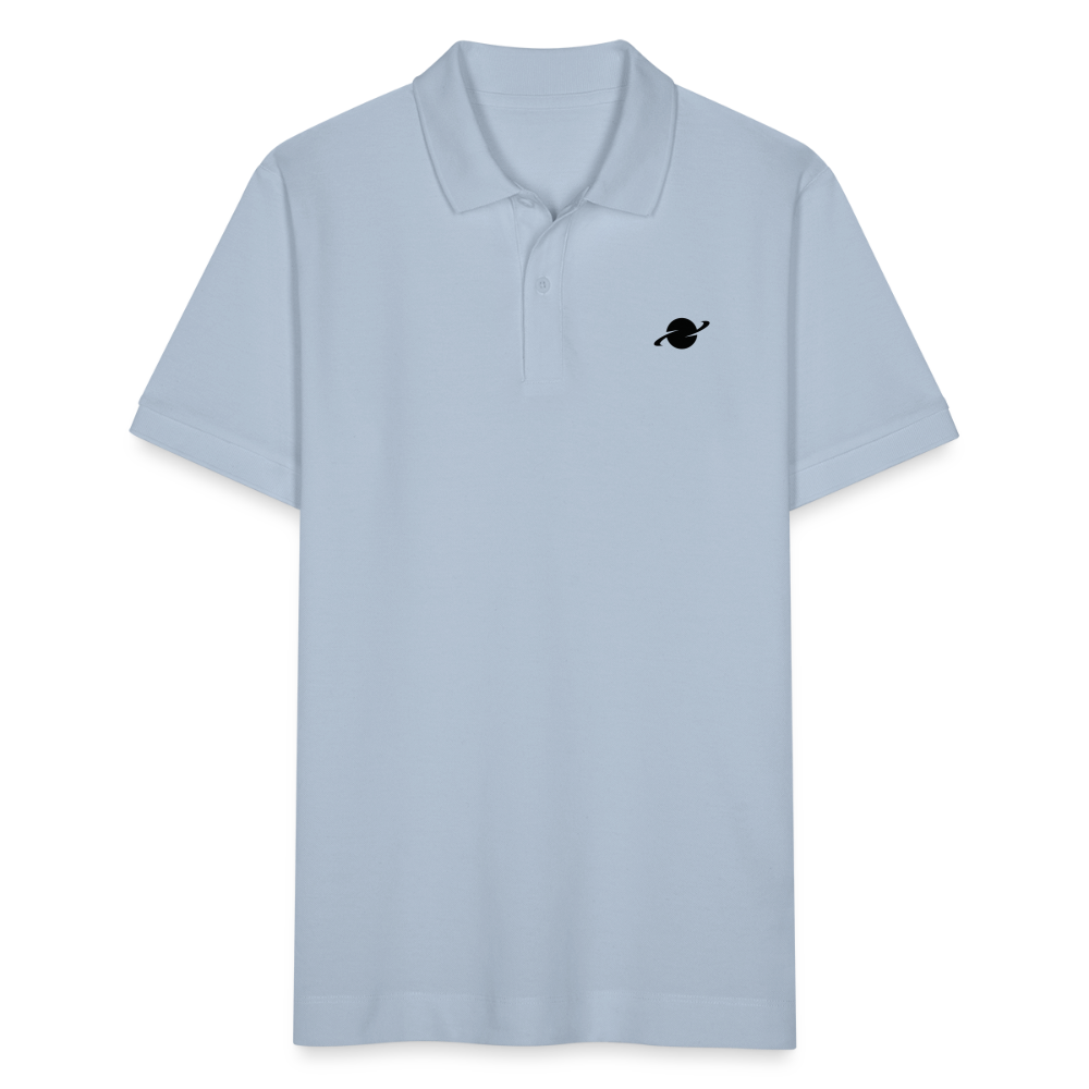 Herren Organic Piqué Poloshirt - sky blue