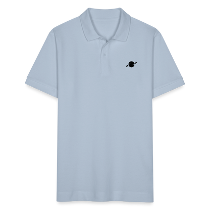 Herren Organic Piqué Poloshirt - sky blue