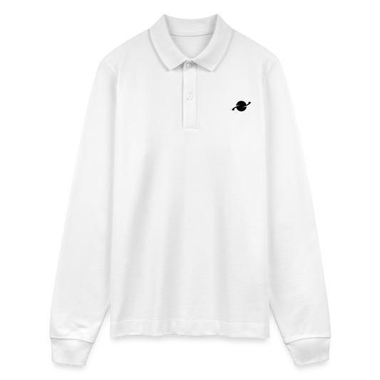 Damen Organic Piqué Langarm-Poloshirt - white