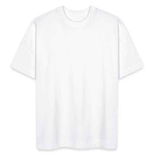 Organic Oversized T-Shirt Back Logo - white