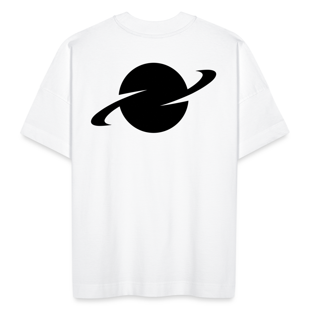 Organic Oversized T-Shirt Back Logo - white