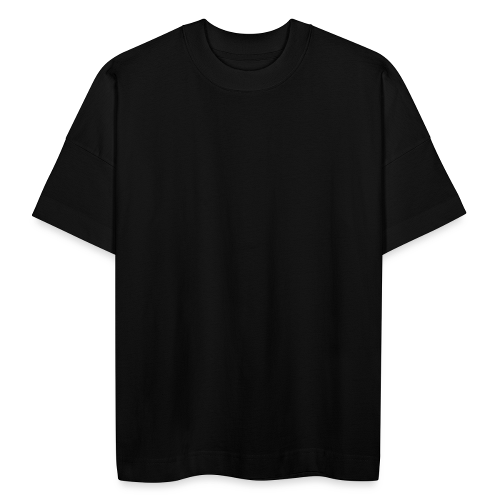 Organic Oversized T-Shirt Back Logo - black