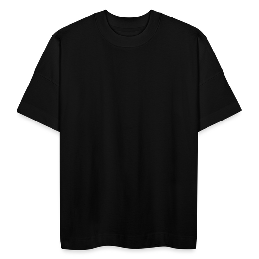 Organic Oversized T-Shirt Back Logo - black