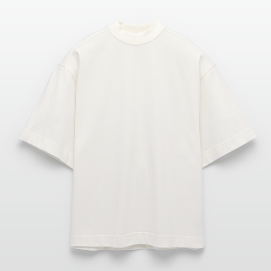 Boxy Organic T-Shirt Back Logo Made in Portugal - OFF WHITE