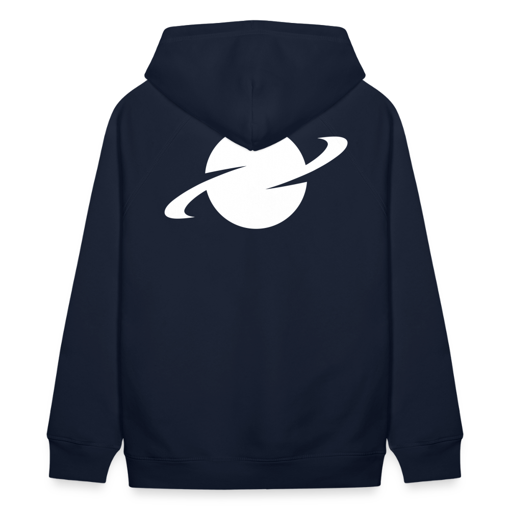 D Organic Relaxed Hoodie - navy