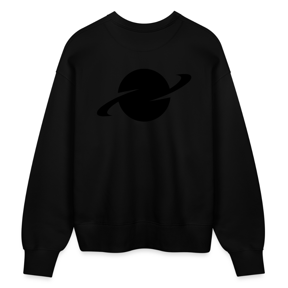 D Organic Oversize Pullover Back Logo - black