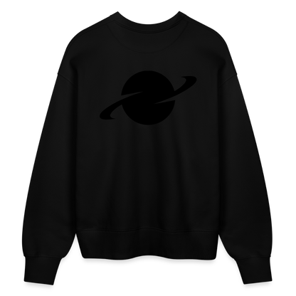 D Organic Oversize Pullover Back Logo - black