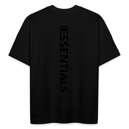 H Essentials Organic Oversized T-Shirt Back Logo - black