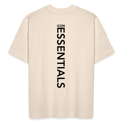 H Essentials Organic Oversized T-Shirt Back Logo - natural raw