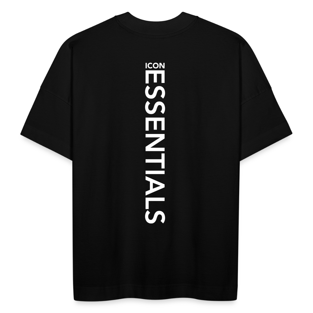 H Essentials Organic Oversized T-Shirt Back Logo - black