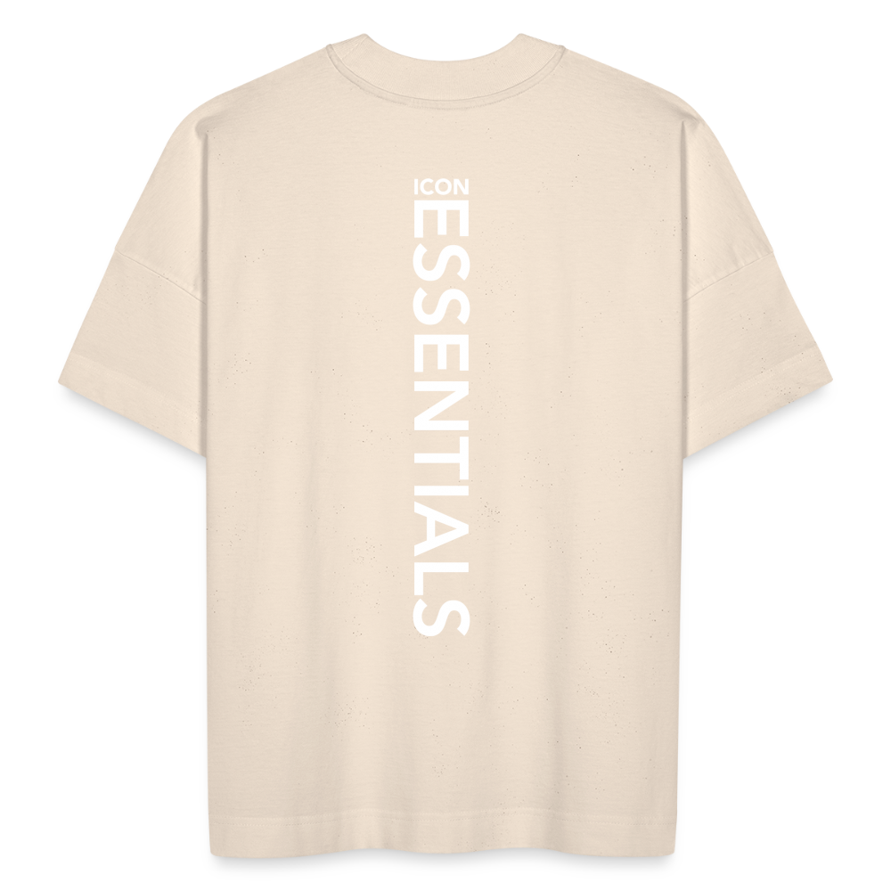 H Essentials Organic Oversized T-Shirt Back Logo - natural raw