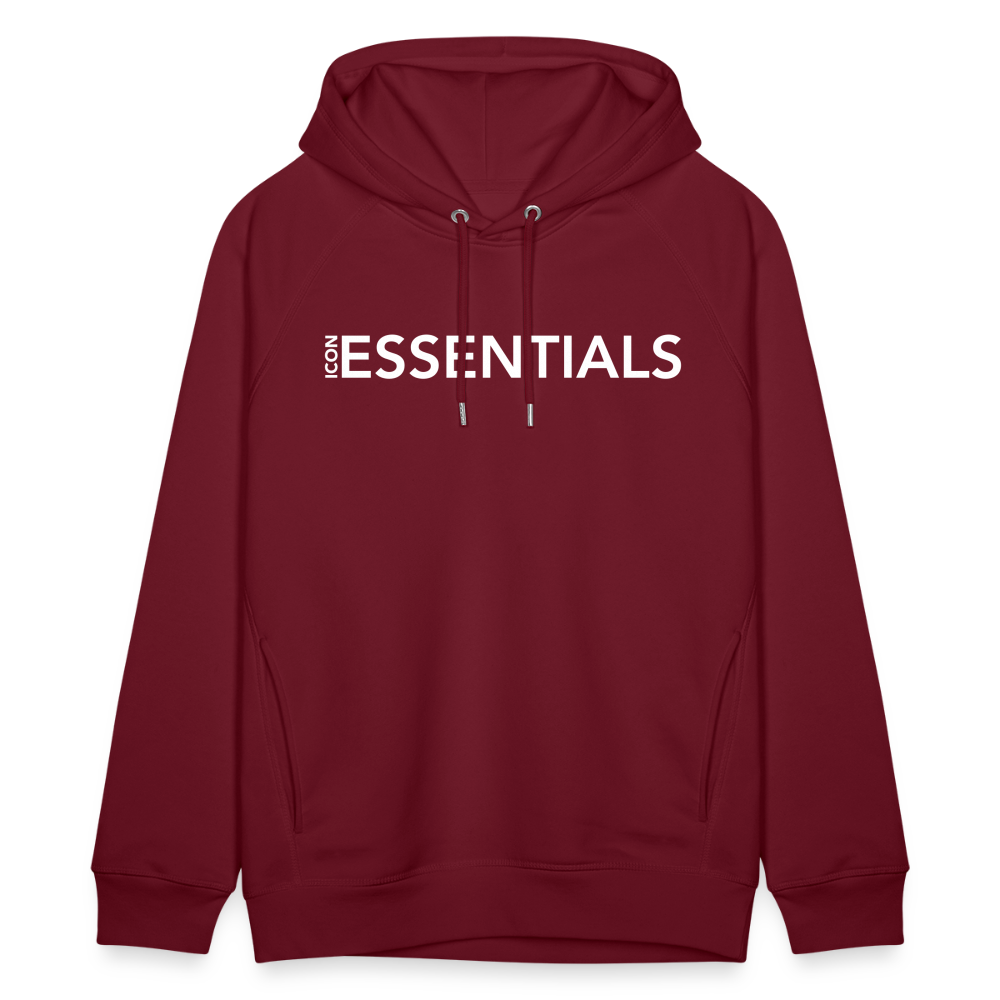 H Essentials Organic Relaxed Hoodie - burgundy